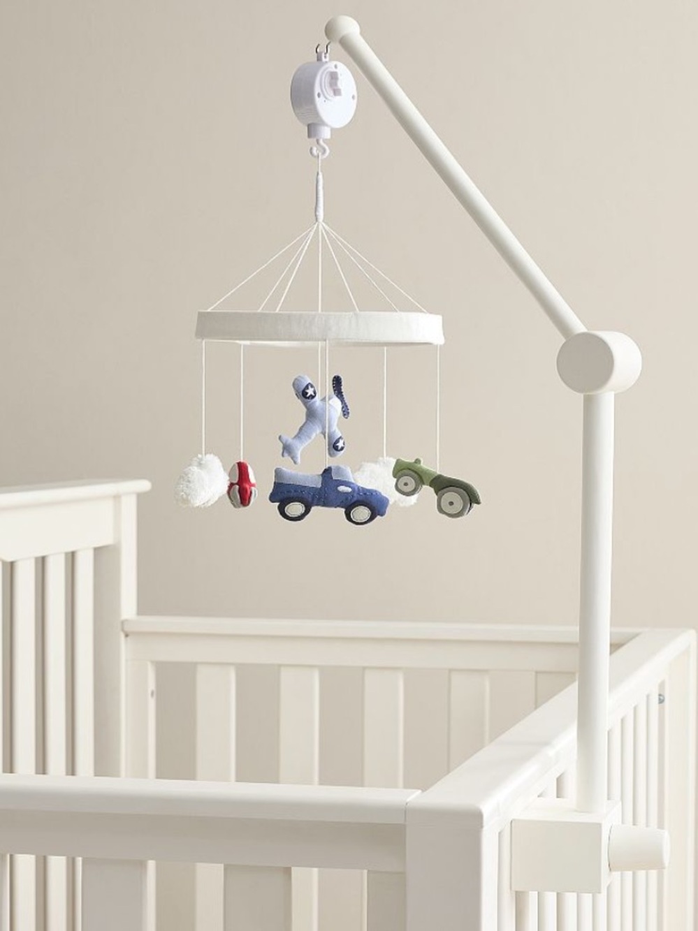 Pottery Barn Kids White Mobile Arm